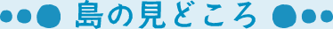 島の見どころ