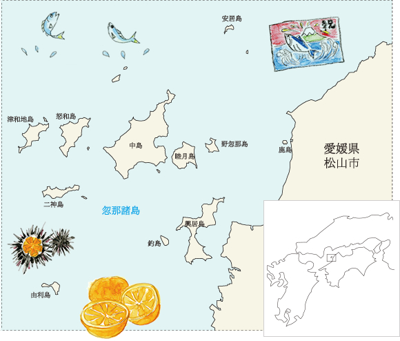 忽那諸島 地図データ