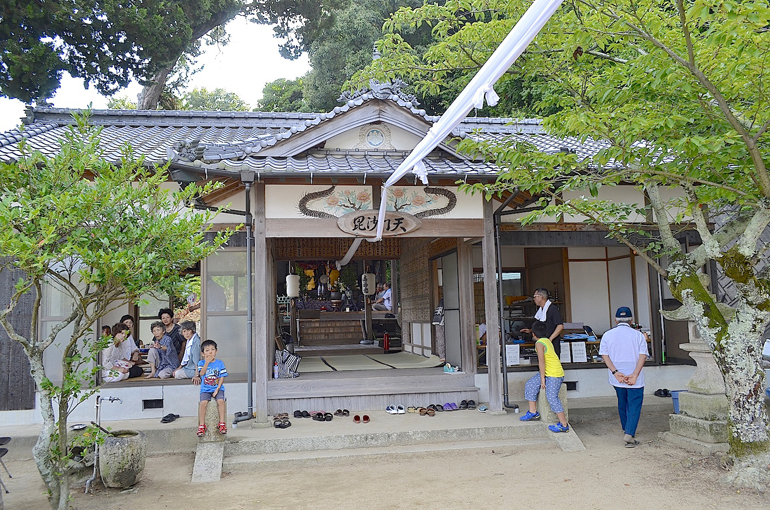 毘沙門天像の開扉