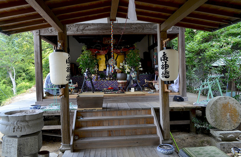 毘沙門天像の開扉