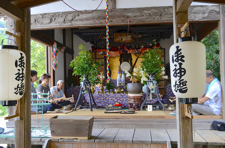 毘沙門天像の開扉