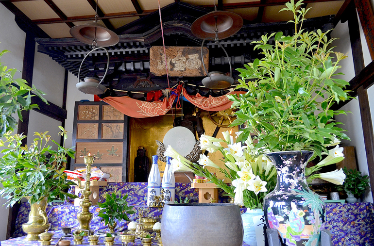 毘沙門天像の開扉