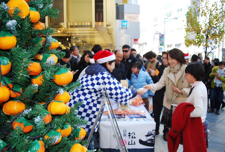 まつやま オレンジ クリスマス2014 in 新宿